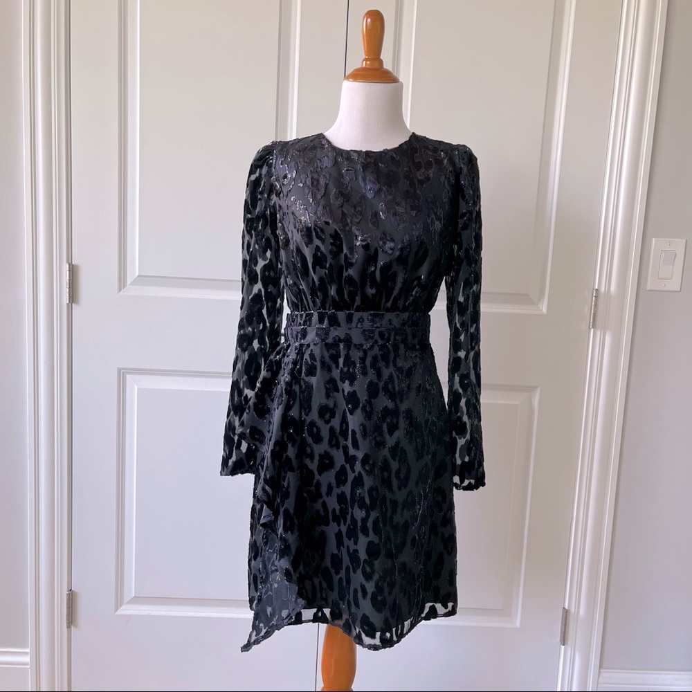 Brand new express leopard print dress